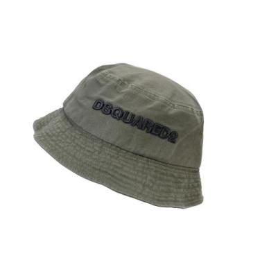 Imagem de Chapéu de pescador DSQUARED2 de algodão verde 57-58 cm de circunferênc