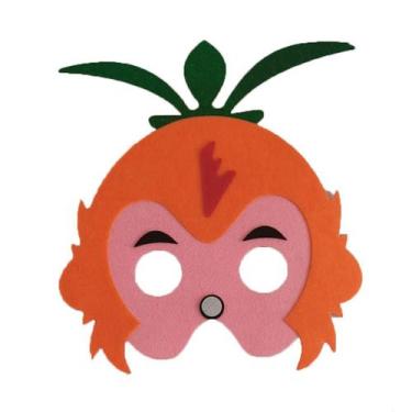 Imagem de Máscara de abóbora DIY de Halloween Cosplay Prop, capa de feltro para 