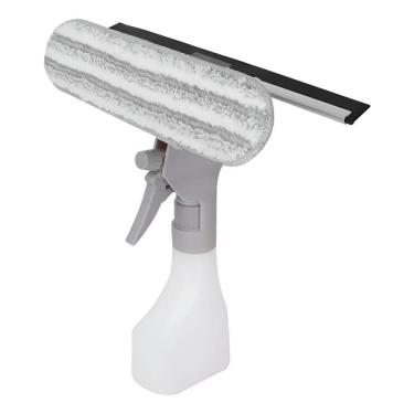 Imagem de Rodo Limpa Vidros Spray 3 Em 1 Reservatório - Limpador Para Vidros Com Spray Borrifa, Limpa E Seca Com Precisâo