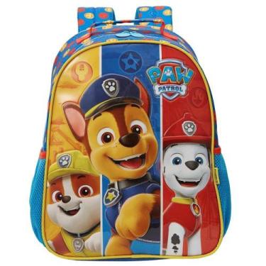 Imagem de Mochila De Costas Escolar Infantil Paw Patrol Unissex Luxo - Xeryus
