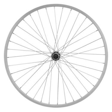 Imagem de Roda Montada Traseira Ultra Bikes Aro 24 - Pro Tork, Aluminio polido, 