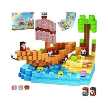 Imagem de Blocos Magnéticos De Construção Para Crianças, Brinquedo Sensorial Com