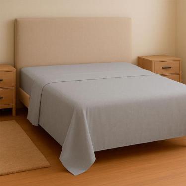 Imagem de Lençol Sem Elástico De Cobrir Plano Avulso 100% Algodão - Lonhnhoff En