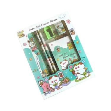 Imagem de Conjunto De Lápis Kawaii Fofo De Capivara Com 6 Peças, Borracha E Apon