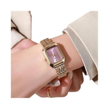 Imagem de Relógio De Pulso Feminino De Luxo Em Aço Inoxidável Com Quartzo, Moda 