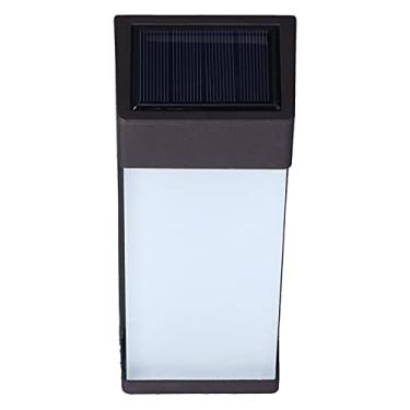 Imagem de Lâmpada solar de parede, longa vida útil Lâmpada solar de parede com controle inteligente de luz LED de alto brilho para quintal para jardim