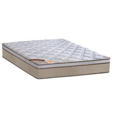 Imagem de Colchão Molas Ensacadas Sleep Revolution Queen Euro Pillow D23 27x158x198 cm Branco Bege Castor