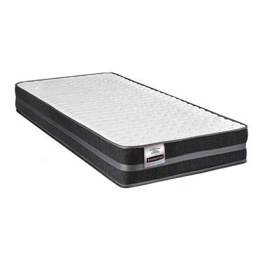 Imagem de Colchão Solteirão Bogotá CR446B 96x203cm Molas Ultralastic Softgel Branco-Grafite Inducol