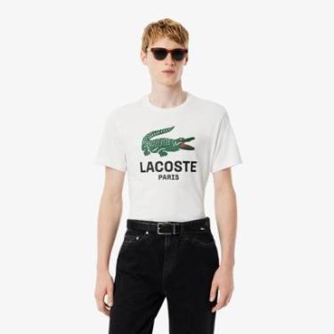Imagem de Camiseta Lacoste de Algodão Estampada Masculina-Masculino