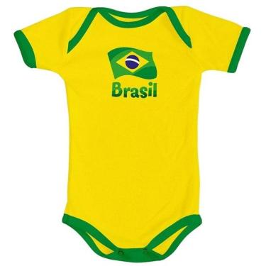 Imagem de Body Curto Infantil  Torcida Baby Brasil Unissex-Unissex