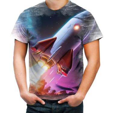 Imagem de Camiseta Desgaste Foguete Espacial Space Rocket Espaço 2 - Kasubeck St