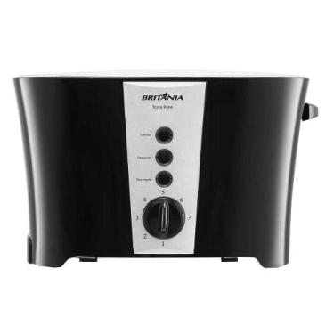Imagem de Torradeira Britânia Tosta Pane 800W Preto, 220V