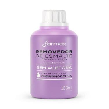 Imagem de Removedor de esmalte farmax s/acetona uva 12x100ml