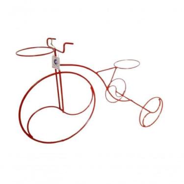 Imagem de Suporte Plantas Bicicleta Vermelha - 2 Vasos. - Seleção de Alta Qualid