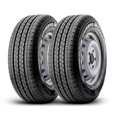 Imagem de Kit 2 Pneus 225/75R16C Pirelli Chrono 118R Aro 16 Pneu de carga 10 lon