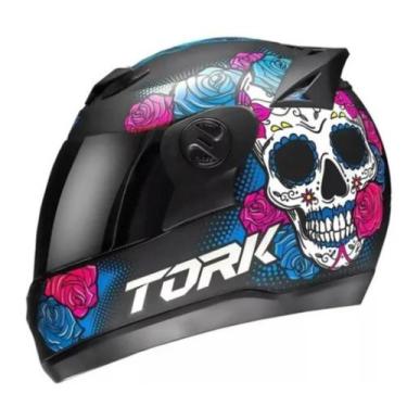 Imagem de Capacete G7 Mexican Skull Pro Tork N 60 Arte Estilo e Segurança - PROT
