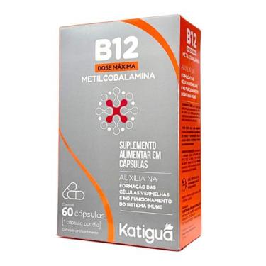 Imagem de Vitamina B12 Metilcobalamina 180 Capsulas Katiguá Dose Max, Sem Sabor