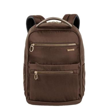 Imagem de Mochila Grande Slim Notebook 15 Sestini Elegance - Marrom, Marrom
