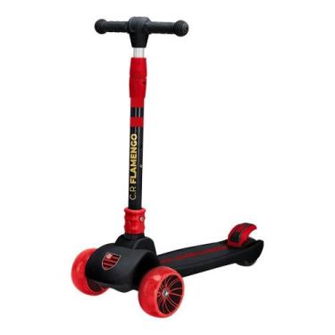 Imagem de Patinete Dobrável Infantil 3 Rodas Flamengo Scooter Net Zoop Toys FLA0