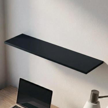 Imagem de Prateleira Flutuante Multiuso Com Suporte Invisível 68x20cm Yara Preto - Lumil