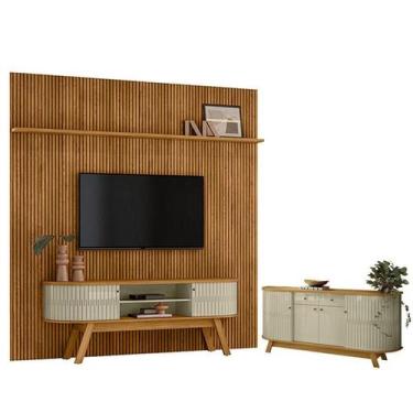 Imagem de Estante Home Theater Com Bancada Suspensa New Laguna com Aparador para