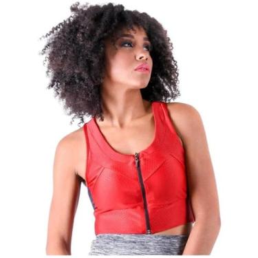 Imagem de Top cropped blue sea - MAMA LATINA, M, Vermelho