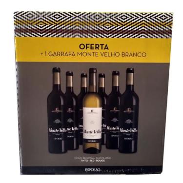 Imagem de Kit 6 Vinho Monte Velho Tinto 750ml + 1 Branco 750ml