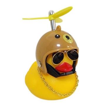 Imagem de Buzina Silicone Pato Urso - ELLEVEN, Marrom