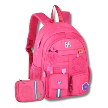 Imagem de Kit Mochila Rebecca Bonbon Escolar De Costas Com Estojo Box - Clio