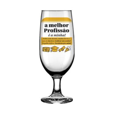 Imagem de Taça de Cerveja 300ml Profissões - A Melhor Profissão - Simas Presenta