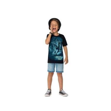 Imagem de Camiseta Infantil Menino Jurrasic World Malwee Ref. 83219, Preto, 4