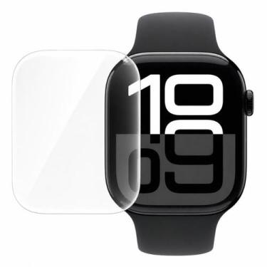 Imagem de Película de Hidrogel p/ Relógio Apple Watch Série 9 45mm Anti Risco - 