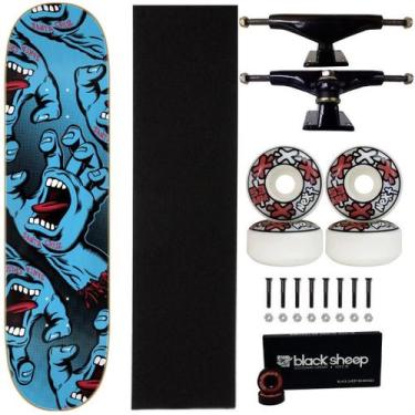 Imagem de Skate Santa Cruz Montado 8.0 Crowed Next 53 Black Sheep 15 Cor:Vermelh