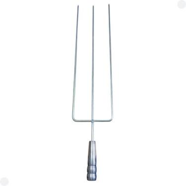 Imagem de Churrasqueiro Pro: Espeto Triplo Para Churrasco com 79 cm! - Riomar Eq