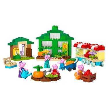 Imagem de Brinquedo de Construção Jardim e Estufa do Vovô Porco Duplo 102 Peças com 5 Figuras Lego