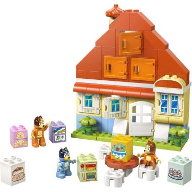 Imagem de Brinquedo de Construção Bluey Casa da Família com Jogo da Memória 83 Peças Lego
