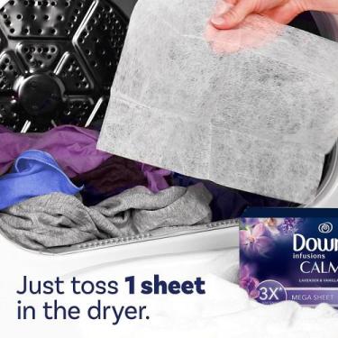 Imagem de Downy Infusions Calm Lenço Amaciante P/ Secadora- 60 folhas
