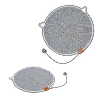 Imagem de Arranhador Tapete Cama Gato Pet Brinquedo Rasquevel Divertido Conforta