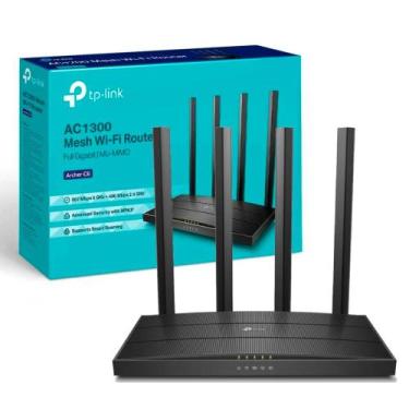Imagem de Roteador Wifi Tp-link Ac1300 Archer C6 Gigabit Dual Band 2.4/5.0Ghz