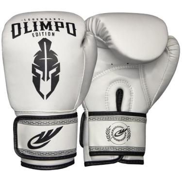 Imagem de Luva De Boxe Muay Thai Kickboxing Olimpo Legendary Edition, Branco com