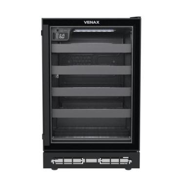 Imagem de Adega de Vinhos de Embutir Venax 24 Garrafas Preto, 110V