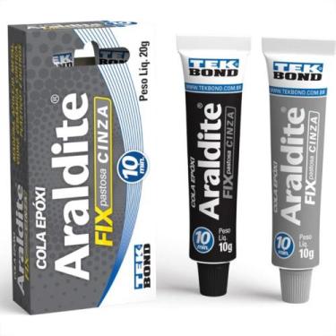 Imagem de Araldite Tekbond Pasta Cinza 10 Minutos 20 Gramas - TEK BOND