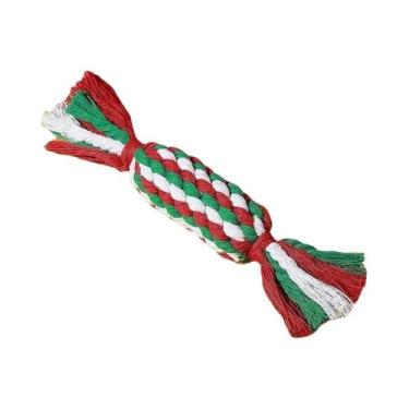 Imagem de Brinquedo Interativo De Corda De Algodão Com Nó E Apito Para Cães, Div