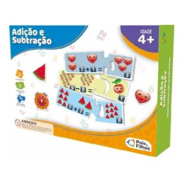Imagem de Quebra Cabeça Adição E Subtração Matemática - Pais E Filhos - Pais & F