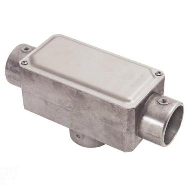 Imagem de Condulete fixo 1" tipo "TB" - com tampa / sem rosca / sem pintura - Tr