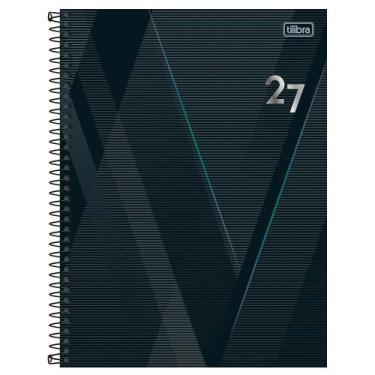 Imagem de Agenda Executiva Espiral Spot 2027 200 Folhas Cinza Escuro - Tilibra -