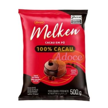 Imagem de Cacau em Pó Melken 100% Cacau 500g Harald Cacau em Pó Melken 100% Caca