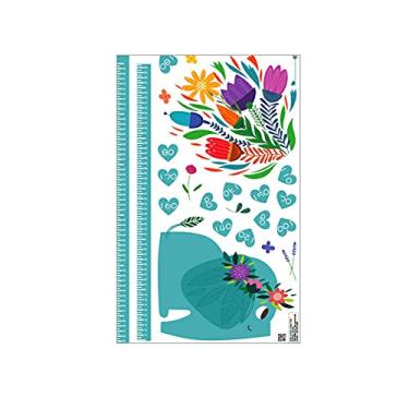 Imagem de WSWJDW Desenhos animados adesivos de parede de medida de altura para quartos de crianças Gráfico de altura Régua Vinil Decalques de parede removíveis Decoração da casa do berçário, 8