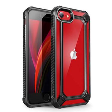 Imagem de SUPCASE [Série Unicorn Beetle EXO] Capa para iPhone SE 2ª geração (2020), capa protetora transparente híbrida premium para iPhone SE /7/8 (preto)