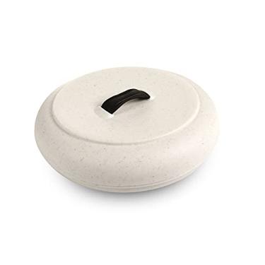 Imagem de Dexas Aquecedor de tortilha durável para micro-ondas GG 24 cm, cor de aveia natural, perfeito para aquecer pão, panquecas, pão de milho, aquecedores de alimentos